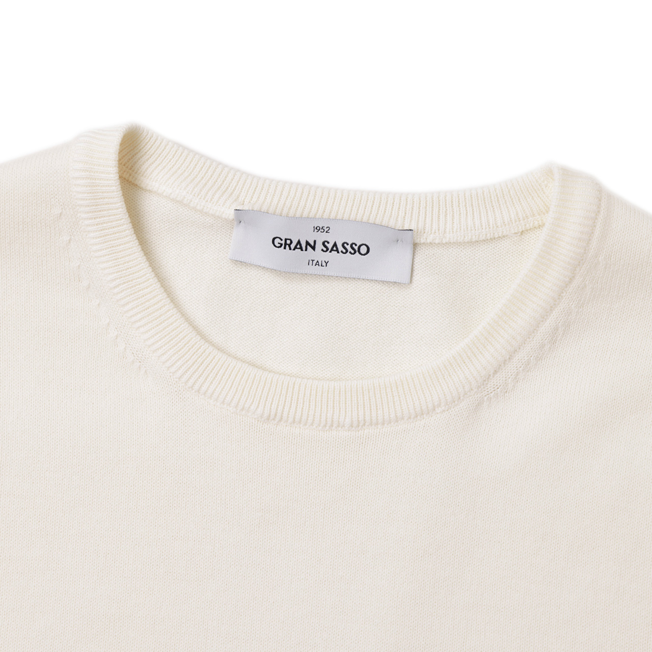 Gran Sasso グランサッソ ニット Tシャツ ハイゲージ コットン